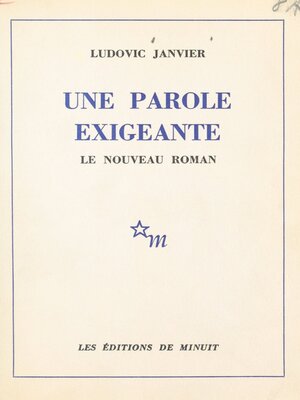 cover image of Une parole exigeante